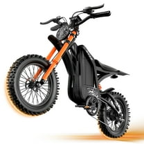 ASKGO GT16 Electric Dirt Bike for Adults,3000W Peak Electric Motorcycle 40MPH 48V 30Ah Battery,100Miles Electric Bike,16"Tire Ebike,Dual Hydraulic Brakes E Mountain Bike,7 Spee,Full Suspension,UL2849