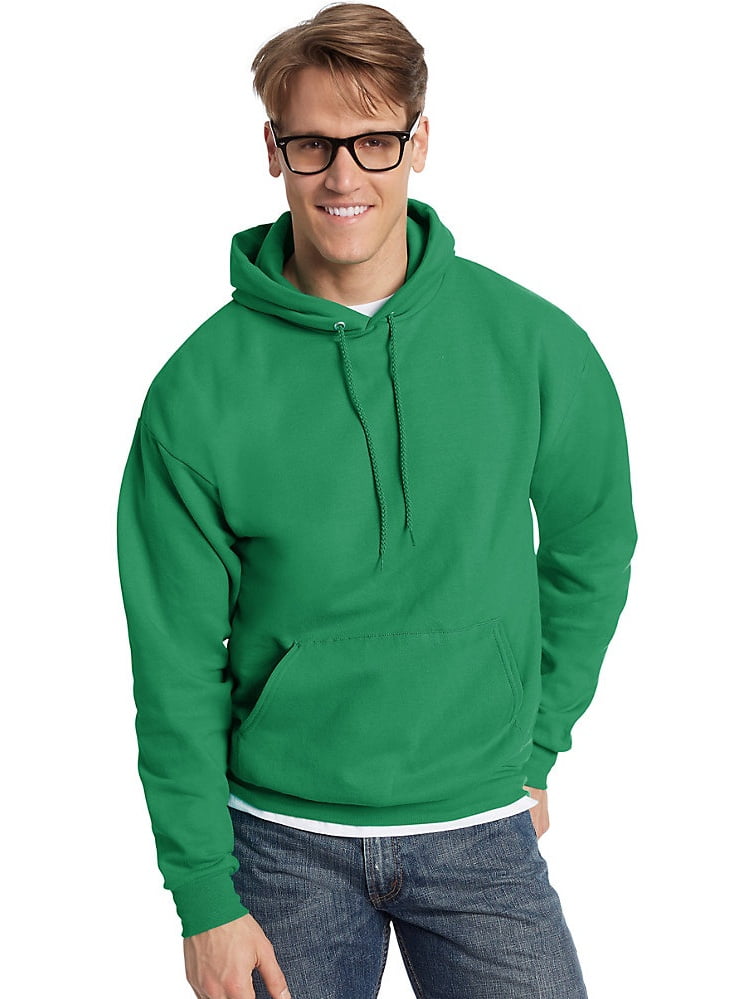 Hanes ComfortBlend; Eco Smart; Pullover Hoodie Sweatshirt, Color: Kelly Green, Size: XL --- OF 2 (Men's Athleticwear) -