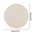 thumbnail image 2 of Unique Bargains 2 Pcs Round Bamboo-like Texture Placemat Light Beige, 2 of 5
