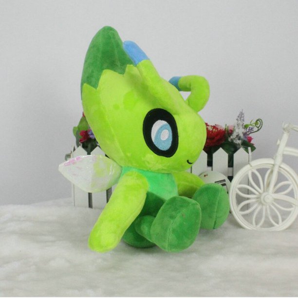 25 cm/30 cm Pokemon Celebi juguete de peluche lindo monstruo de bolsillo muñeco de peluche creativo garra máquina decoraciones para niños regalos zhangmengya LED