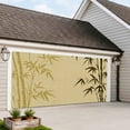 thumbnail image 4 of Vintage Bamboos Garage Door Cover Banner 7 x 8 FT, Ink Painting Retro Art Rustic Garage Door Curtains Backdrop with Grommets for Indoor Outdoor Wall Party Porch Yard Decorations Background, 4 of 9