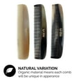Zeus Natural Horn Wide Tooth Beard Comb in Leather Sheath Beard Comb for Men!