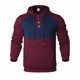 thumbnail image 3 of Sudadera con capucha para hombre, estilo informal, con bloqueo de color, bolsillo, cordón ajustable, manga larga, suéter con capucha, abrigo de poliéster para hombre, 3 of 3