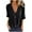 Black, variant on Tnhcen Women's Summer Cotton Linen V-Neck Button-Up Shirts - Breathable Loose Fit Tops | Plus Size Friendly S-3XL | Casual Daily Linen Blouses