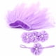 thumbnail image 1 of M Buder Conjunto de Falda Tutú de Tul para Recién Nacido Niña, Vestido de Fotografía para Bebé con Diadema y Top Envuelto, Accesorios de Estudio Fotográfico, Morado Claro (80 cm / 31.5 inches), 1 of 9