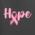 thumbnail image 5 of Wild Bobby, Hope Pink Ribbon Support Brave Fight, Breast Cancer Awareness, Men Long Sleeve Shirt, Charcoal, Small, 5 of 5