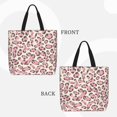 thumbnail image 4 of Single Shoulder Bag Convenience Bag 19.6×15.7×5.9in Light And Weight-Free Main Pocket Large Portable And Single Shoulder Back Leopard Skin Print Style Pink_4, 4 of 7