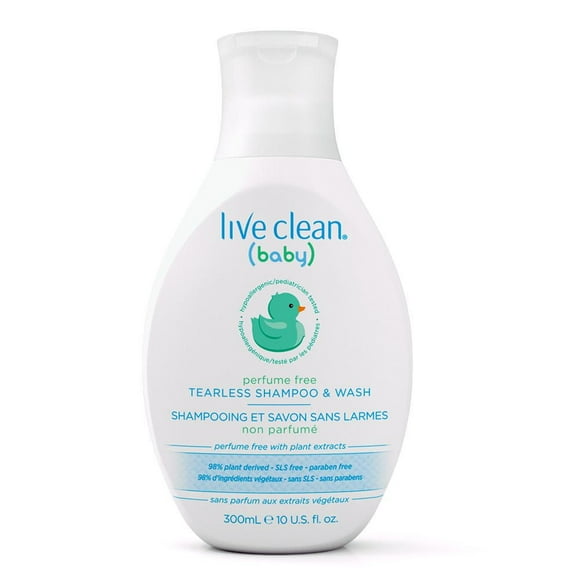 Live Clean Baby Perfume Free Tearless Shampoo & Wash