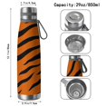 thumbnail image 3 of 29oz Insulated Water Bottle with Tea Infuser, Stainless Steel Travel Mug, Animal Leopard Print, 3 of 6