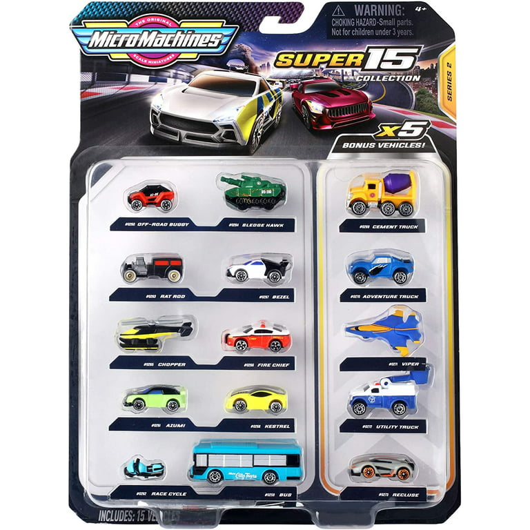 Micro Machines Series 2 Super 15 Collection Vehicle 15-Pack (Version 2)