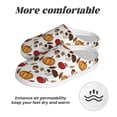 thumbnail image 6 of Balery Maple leaf nut Mushroom Pattern Women's Fuzzy Memory Foam Slippers Fluffy Winter House Shoes Indoor and Outdoor-42/43, 6 of 7