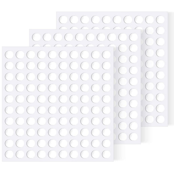 Sticky Tack, 300 Pcs 6mm/0.24\u201d Adhesive Dots, Double Sided