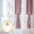 thumbnail image 2 of BRIGHTFUFU 2 alzapaños creativos con diseño floral bohemio para cortinas transparentes, ajustables para decoración del hogar., 2 of 8