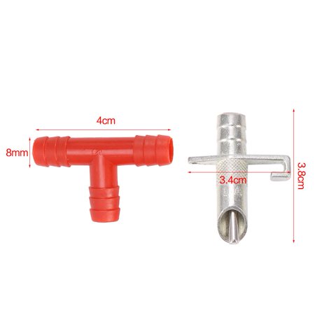 Topincn 10 Sets Practical Automatic Red Water Feeder Nipple