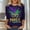 Black, variant on Kctiaxy Mardi Gras 3/4 Length Sleeve Womens tops Carnival Graphic Crew Neck T-Shirts Casual Loose Fits Party Pullover Tops Blouse