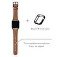 thumbnail image 3 of WFEAGL Genuine Leather iwatch Band for iWatch Series 42mm 44mm 45mm Brown/Black, 3 of 10