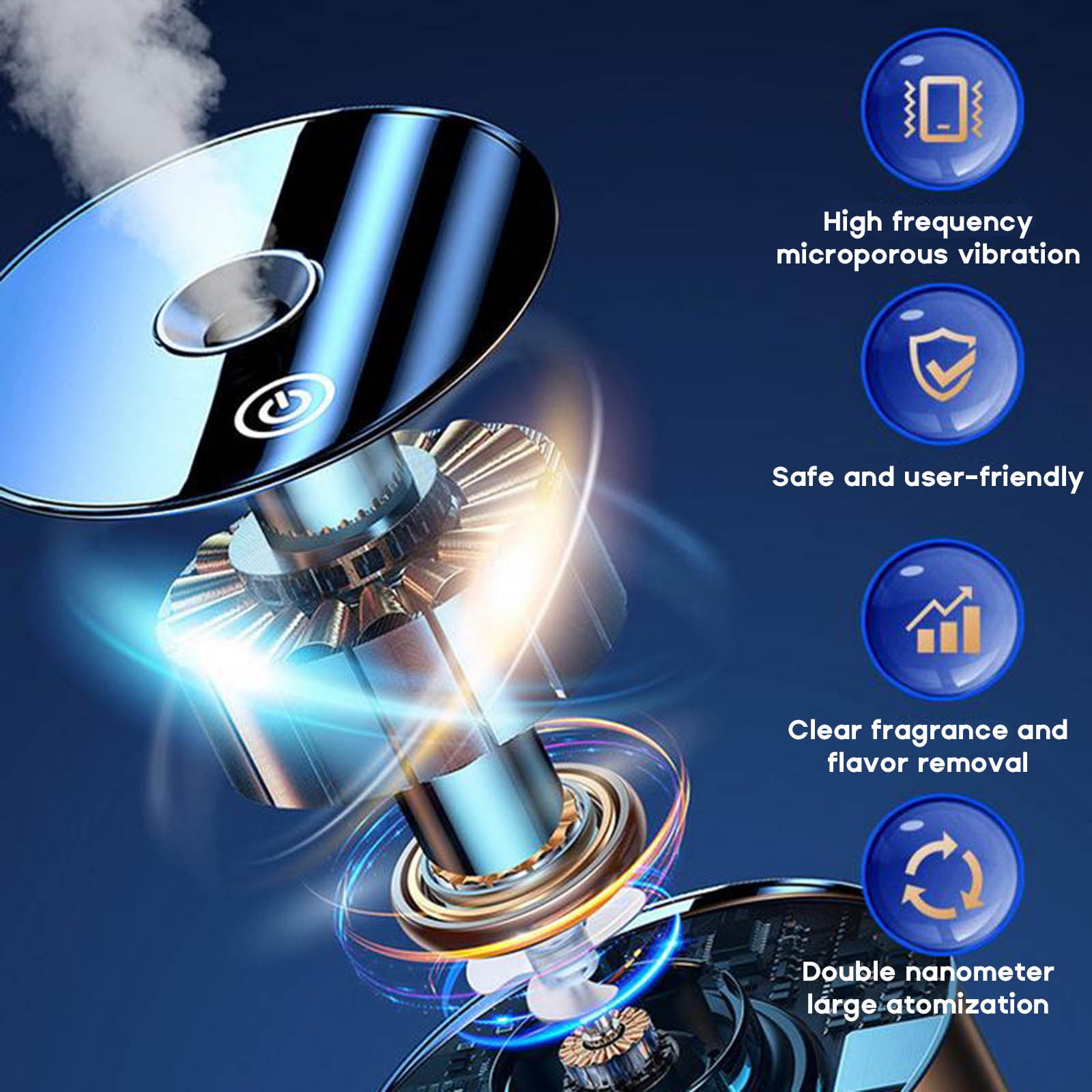 SNGMN Car Air Freshener Diffuser - Car Mounted High-end Intelligent Spray Car Humidifier, 160ml Capacity, 3 Speeds, Timer Function, for Car and Home
