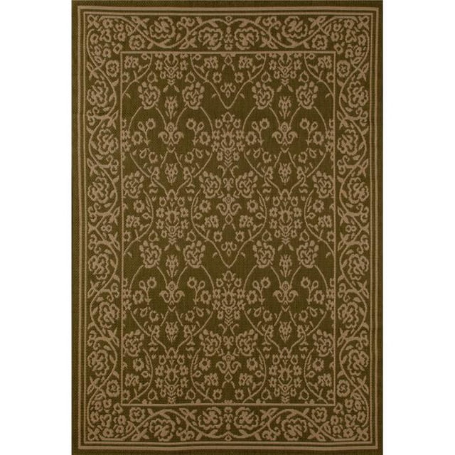 4 x 6 ft. Plymouth Collection Cosmic Flat Woven Indoor & Outdoor Area Rug, Green