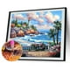 thumbnail image 1 of Cuadros Decorativos 5D DIY Diamond Painting Kits Beach Full Round Drill Wall Decor Art (X446) Likrtyny embutido en tela, 1 of 9
