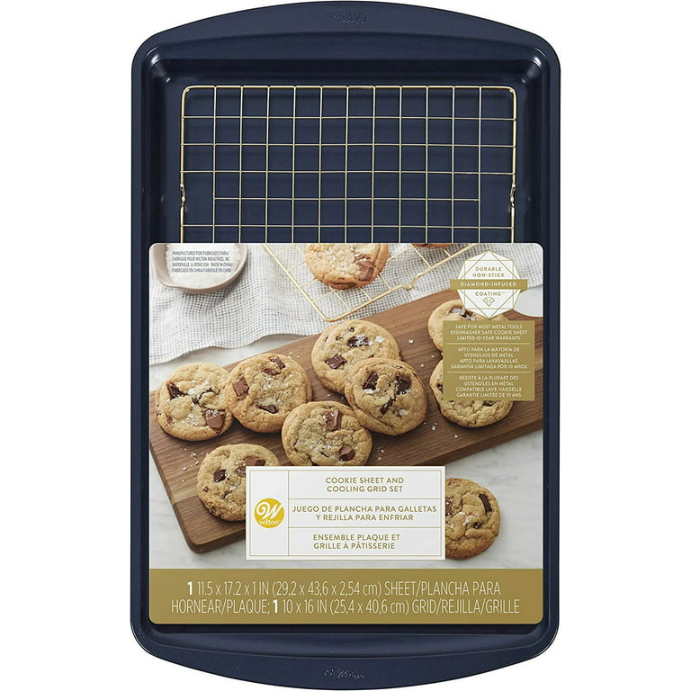 Wilton 3pc Steel Mega Cookie Sheet And Cooling Racks Set : Target