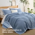 thumbnail image 2 of Juego de ropa de cama Bedsure con edredones azules tamaño individual con cubrecama, 2 of 9
