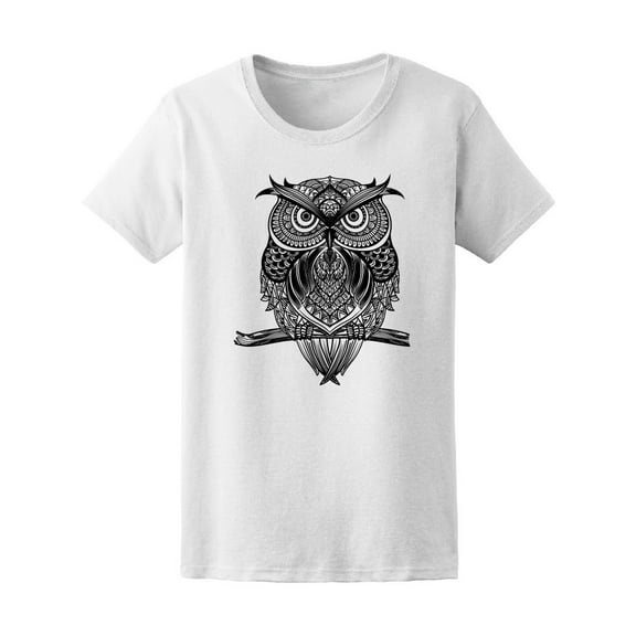 Zentangle Owl T-Shirt Men -Image by Shutterstock, Male 3X-Large