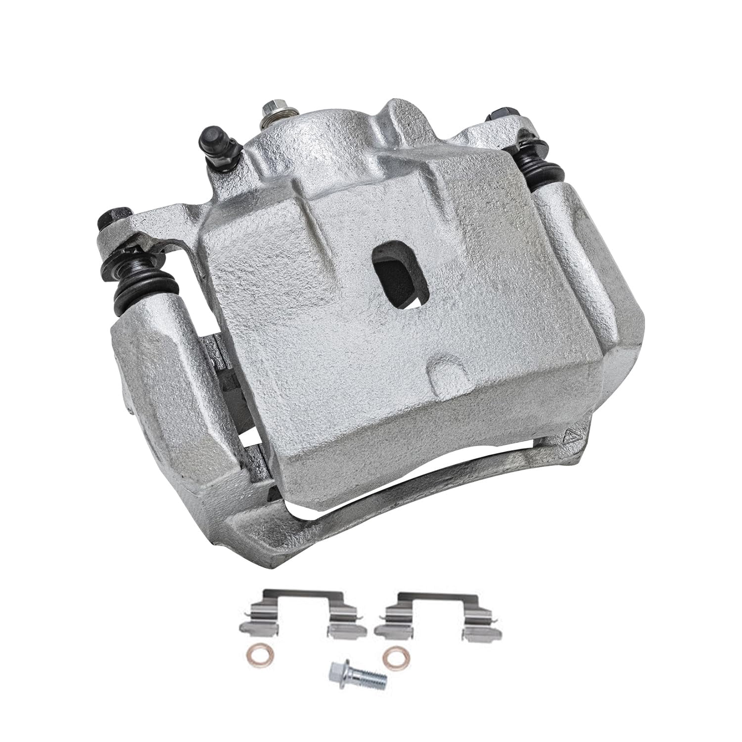 Detroit Axle - Front 2pc Brake Calipers for 04-12 Chevy Malibu Pontiac G6 Solstice Saturn Aura Sky, 2 Disc Brake Calipers Replacement 2004 2005 2006 2007 2008 2009 2010 2011 2012