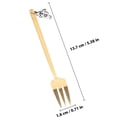 thumbnail image 2 of OUNONA 4Pcs Golden Dessert Utensils Set  Design Corrosion Resistant Rustproof 13.7X0.7In, 2 of 8