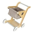thumbnail image 4 of Carrito de compras de madera perfke para niños gris, 4 of 5
