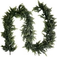 thumbnail image 5 of Guvpev 9FT Artificial Cedar Christmas Garland with Pine Needles, Realistic Faux Winter Cedar Greenery Garland for Fireplace, Mantel, Staircase, Holiday, Indoor Outdoor Christmas Decorations, 5 of 7