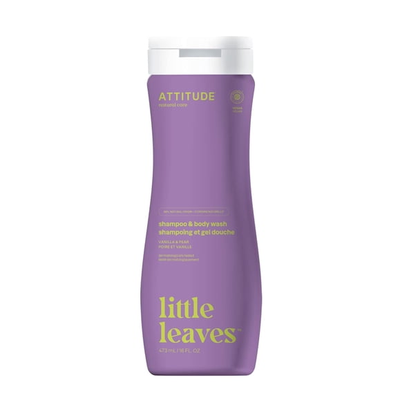 ATTITUDE Little Leaves, Shampoo & Body Wash, Vanilla & Pear, 16 fl oz (473 ml)