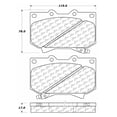 thumbnail image 2 of Centric Parts Disc Brake Pad P/N:102.08120, 2 of 4