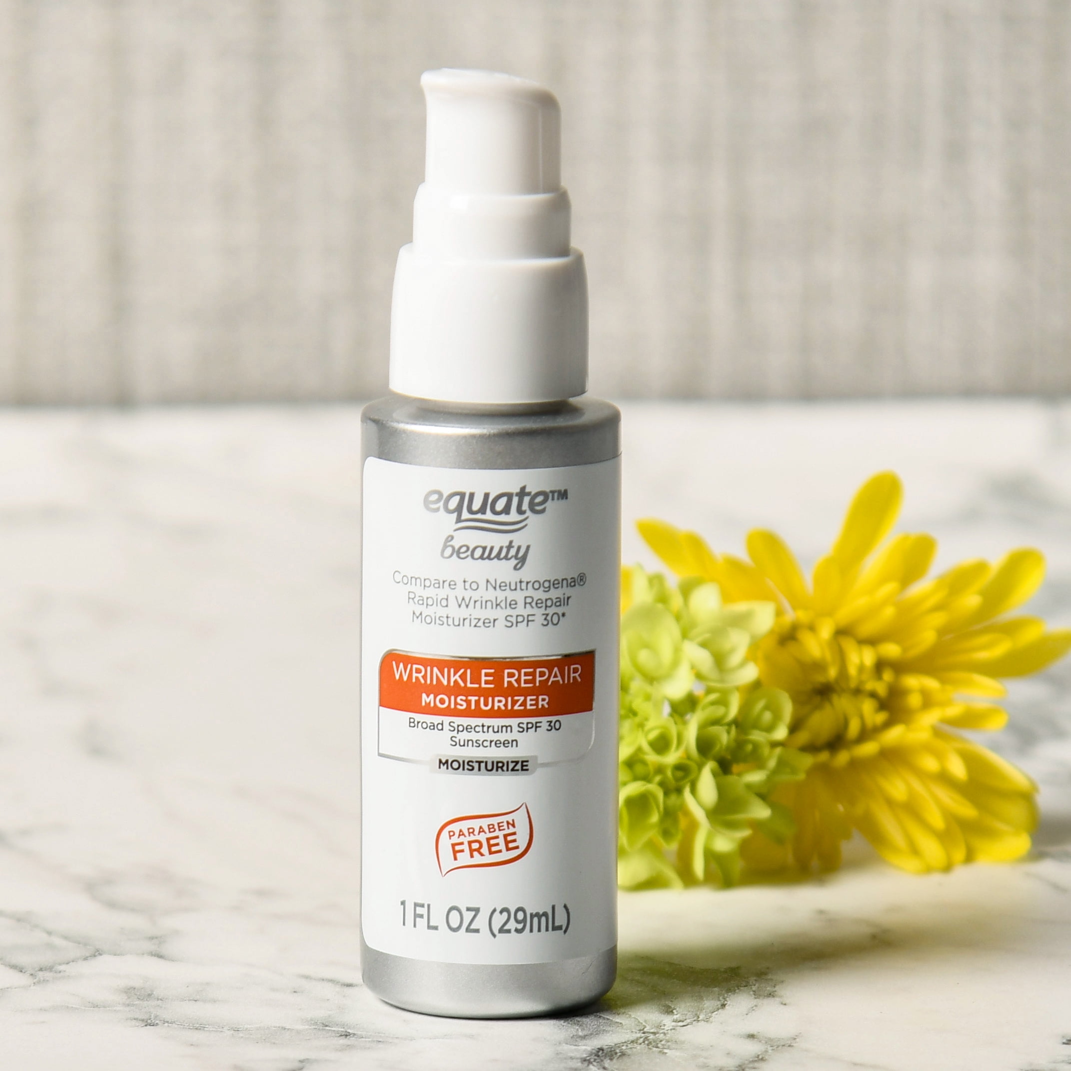 Equate Beauty Wrinkle Repair Sunscreen Moisturizer, Broad Spectrum, SPF