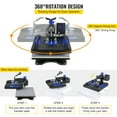 thumbnail image 3 of VEVORbrand 8 in 1 Heat Press Machine 15" x 15" upgraded Sublimation Machine 800W Rotation Swing Away Heat Press Dual-Tube Heating for DIY T-Shirts Cap And Mugs, 3 of 10