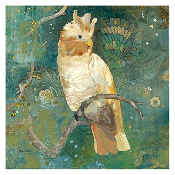 Cockatoo Perched I Painting Print on Wrapped Canvas