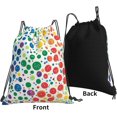 thumbnail image 2 of Drawstring Bags for Men Women, Lightweight Sport Gym Backpack for Sports Yoga Travel, 14x16 Inch, 2 of 5