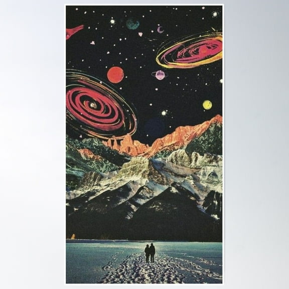 Space Poster Wall Art, Modern Wall Decor, 8x12 UNFRAMED