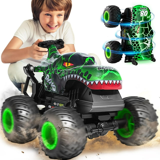 Monster Truck Laoyebaohao con control remoto con música y luz
