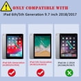 thumbnail image 2 of Funda para iPad SIBEITU de 9,7 pulgadas con soporte para lápices de 5.ª y 6.ª generación, color verde, 2 of 8