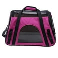 thumbnail image 6 of Pet Backpack Carrier Bag Space Expand Pet Cat Dog Puppy Shoulder Bag Travel Bag(Purple/M), 6 of 8