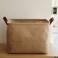 thumbnail image 4 of Storage Basket Decorative Dense Stitches Fabric Dirty Clothes Basket for Laundry, 4 of 7