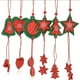 thumbnail image 3 of 12 Unids Lindo Navidad Nonwovens Colgante Estrella Corazones Campanas Formas De Árbol Colgantes Surtido Árbol De Navidad Decoración Colgante Yuyangstore Ornamento de Navidad, 3 of 8