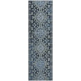 thumbnail image 2 of Addison Rugs Mayfield Washable Transitional Aztec Blue Runner Rug, 2'3" x 7'6", 2 of 5