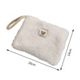 thumbnail image 1 of Bolso De Cosméticos Bolsa de cosméticos de felpa Bolsa de lavado de gran capacidad Lindo oso Casual para vacaciones (Blanco) Ndcxsfigh  Para Estrenar, 1 of 5