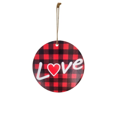 

WMYBD Valentines Day Gifts Wooden Valentine s Day Pendants Gift Box Red Wine Bottle Tree Hanging Ornament Valentines Day Decor