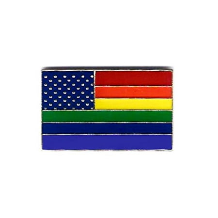 Wholesale Lot of 12 Gay & Lesbian Pride Rainbow Flag Lapel Hat Pins PPM7004
