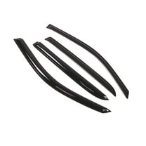 TuningPros Outside Mount Window Visor Deflector Smoke Tinted 4 Pcs Set For 2002-2009 Chevy Trailblazer EXT