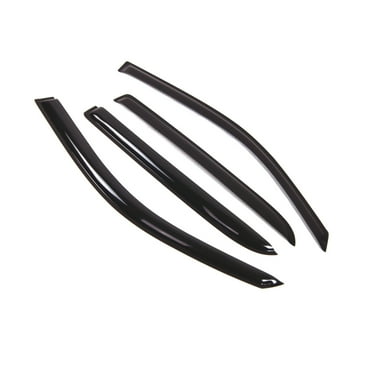 TuningPros Outside Mount Window Visor Deflector Smoke Tinted 4 Pcs Set For 2002-2009 Chevy Trailblazer EXT