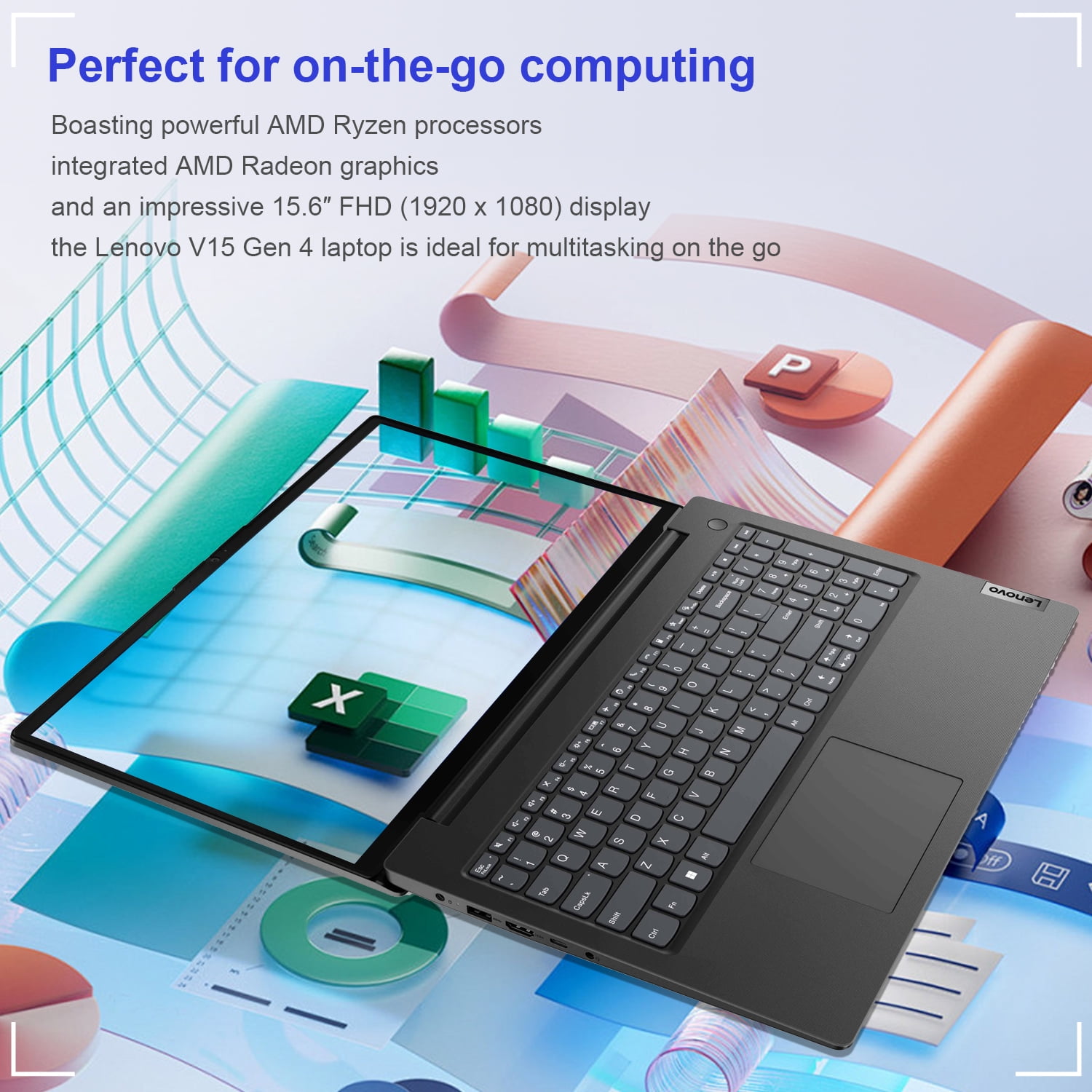 Lenovo - 新品 Lenovo V15 Ryzen7 7730U 1TB 16G IPS Lenovo Newest V15 Laptop Windows 15.6 inch Laptop, AMD Ryzen