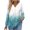 Blue, variant on Women's 2025 Fall Pleated V-Neck Blouse Maple Leaf Season Versatility Ice Rink To Office Transition Button Down Shirt Loose Fit Casual Top Long Sleeve Breathable Poly-Cotton Sky Blue L